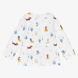 Carrément Beau-Boys White Organic Cotton Top | Childrensalon Outlet
