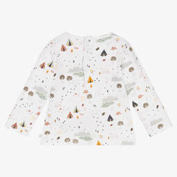 Carrément Beau-Boys White Organic Cotton Top | Childrensalon Outlet