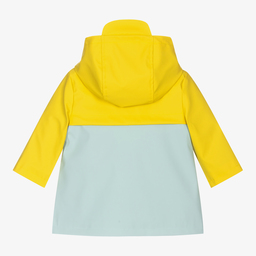 Carrément Beau-Boys Yellow & Blue Raincoat  | Childrensalon Outlet