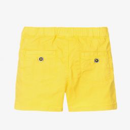 Carrément Beau-Boys Yellow Cotton Shorts | Childrensalon Outlet