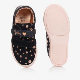 Carrément Beau-Girls Blue Leather Trainers | Childrensalon Outlet