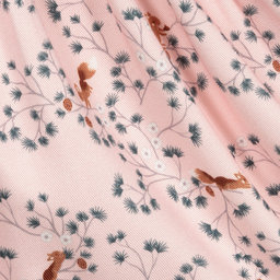 Carrément Beau-Серо-розовое хлопковое платье для девочек | Childrensalon Outlet