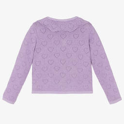 Carrément Beau-Фиолетовый трикотажный кардиган | Childrensalon Outlet