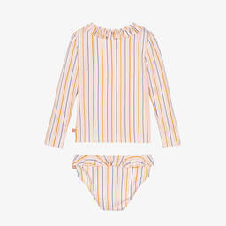 Carrément Beau-Girls Pale Pink Striped Tankini (UPF40+) | Childrensalon Outlet
