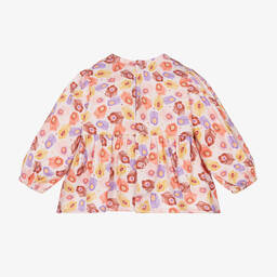 Carrément Beau-Girls Pink Feather Ruffle Blouse | Childrensalon Outlet