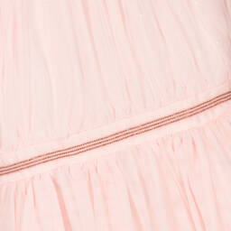 Carrément Beau-Girls Pink Glittery Tulle Dress  | Childrensalon Outlet