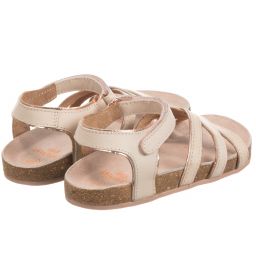 Carrément Beau-Girls Pink Leather Sandals | Childrensalon Outlet