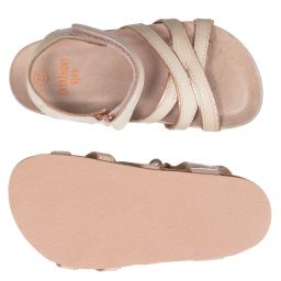 Carrément Beau-Girls Pink Leather Sandals | Childrensalon Outlet
