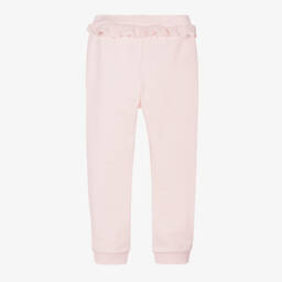 Carrément Beau-Girls Pink Organic Cotton Jersey Joggers | Childrensalon Outlet