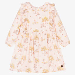 Carrément Beau-Girls Pink Viscose Dress | Childrensalon Outlet