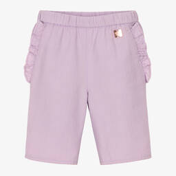 Carrément Beau-Фиолетовые хлопковые брюки с рюшами | Childrensalon Outlet