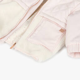 Carrément Beau-Girls Quilted Pink Fleece Jacket | Childrensalon Outlet