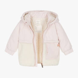 Carrément Beau-Girls Quilted Pink Fleece Jacket | Childrensalon Outlet