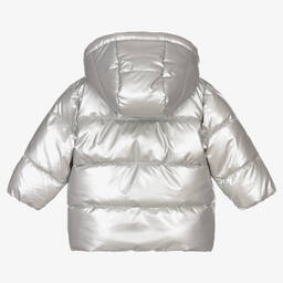 كاريمون بو-معطف بافر أطفال بناتي لون فضّي | Childrensalon Outlet