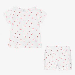 Carrément Beau-Короткая белая пижама для девочек | Childrensalon Outlet