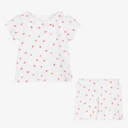 Carrément Beau-Короткая белая пижама для девочек | Childrensalon Outlet