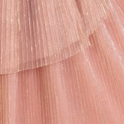 Carrément Beau-Glittery Pink Tulle Skirt | Childrensalon Outlet