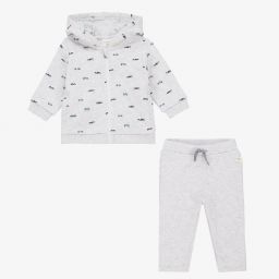 Carrément Beau-Grey Organic Cotton Tracksuit | Childrensalon Outlet