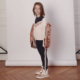 Carrément Beau-Grey & Pink Cotton Trousers | Childrensalon Outlet