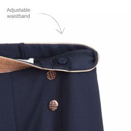 Carrément Beau-Темно-синие брюки из джерси | Childrensalon Outlet