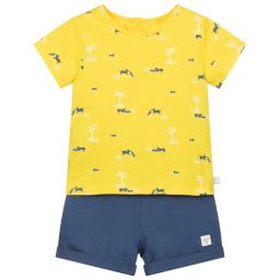 Carrément Beau-Organic Cotton Shorts Set | Childrensalon Outlet