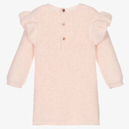 Carrément Beau-فستان أطفال بناتي أكريليك محبوك لون زهري | Childrensalon Outlet