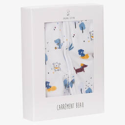 Carrément Beau-White 2-in-1 Cotton Babygrow | Childrensalon Outlet