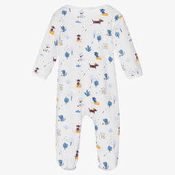 Carrément Beau-White 2-in-1 Cotton Babygrow | Childrensalon Outlet