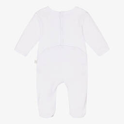 Carrément Beau-Белый хлопковый комбинезон с морским принтом | Childrensalon Outlet