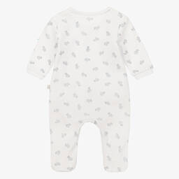 Carrément Beau-Белый хлопковый комбинезон с медвежатами | Childrensalon Outlet