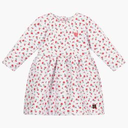 Carrément Beau-White Floral Cotton Dress | Childrensalon Outlet