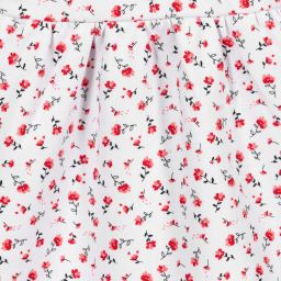 Carrément Beau-White Floral Cotton Dress | Childrensalon Outlet