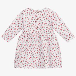 Carrément Beau-White Floral Cotton Dress | Childrensalon Outlet