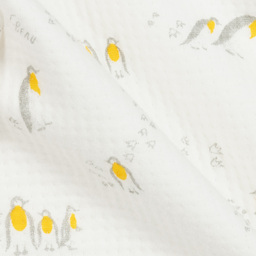 كاريمون بو-سويتشيرت قطن عضوي جيرسي لون أبيض للأطفال | Childrensalon Outlet