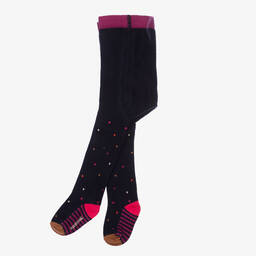 Catimini-Baby Girls Navy Blue Tights | Childrensalon Outlet