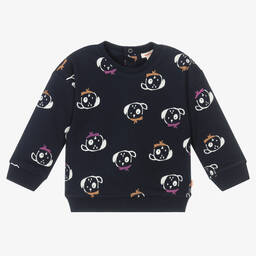 Catimini-سويتشيرت قطن لون كحلي للأطفال | Childrensalon Outlet