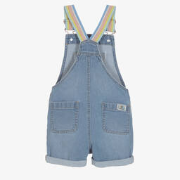 Catimini-Blue Denim Dungaree Shorts | Childrensalon Outlet