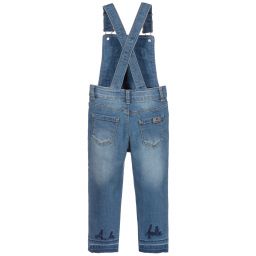 Catimini-Blue Denim Dungarees | Childrensalon Outlet