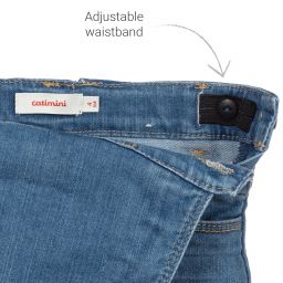 Catimini-Blue Denim Dungarees | Childrensalon Outlet
