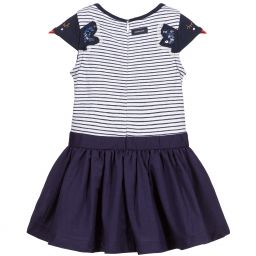 Catimini-Blue & White Stripe Dress | Childrensalon Outlet