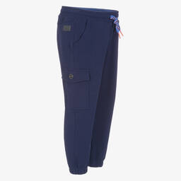 Catimini-Boys Blue Cotton Cargo Joggers | Childrensalon Outlet