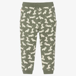 Catimini-Зеленые хлопковые джоггеры с собаками | Childrensalon Outlet