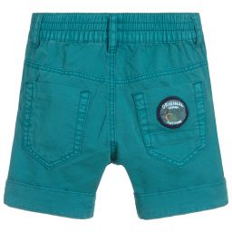 Catimini-Boys Green Cotton Shorts | Childrensalon Outlet