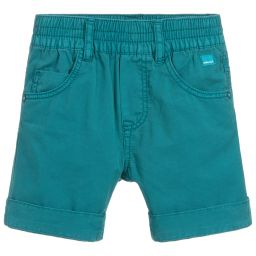 Catimini-Boys Green Cotton Shorts | Childrensalon Outlet
