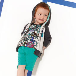 Catimini-Boys Green Cotton Shorts | Childrensalon Outlet