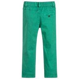 Catimini-Boys Green Cotton Trousers | Childrensalon Outlet