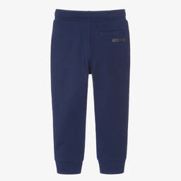 Catimini-Boys Navy Blue Cotton Joggers | Childrensalon Outlet