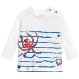Catimini-Boys Octopus Stripe Top | Childrensalon Outlet