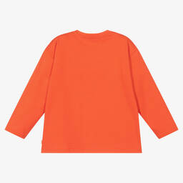 Catimini-Boys Orange Cotton Top | Childrensalon Outlet
