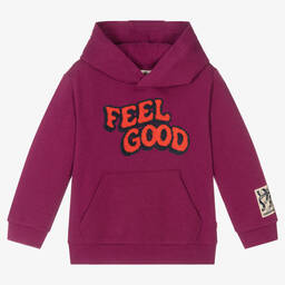 كاتامني-توب هودي قطن جيرسي لون بنفسجي | Childrensalon Outlet